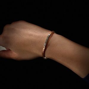 Rustic Sterling Silver & Copper Bracelet Argentine